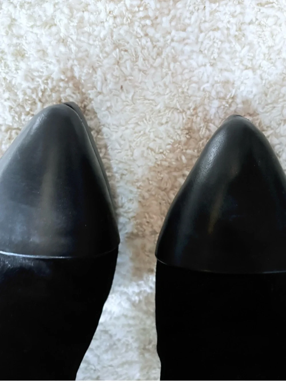 Tory Burch Runway Black Leather & Suede Rivington Pointed Toe Bootie. 6.5